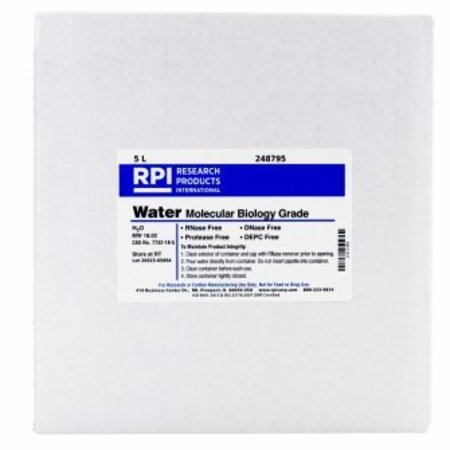 RPI Water, Molecular Biology Grade, DNase and RNase Free, 5L 248795